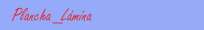 sinónimo de Plancha_Lámina