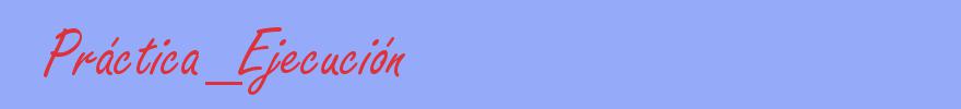 sinónimo de Práctica_Ejecución