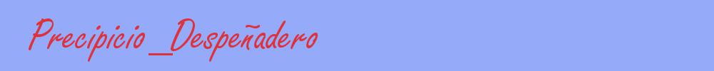 sin&oacute;nimo de Precipicio_Despeñadero