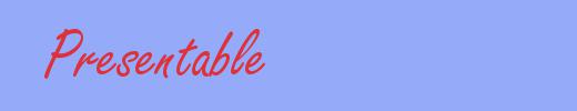 sinónimo de Presentable