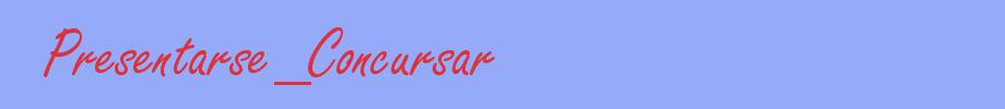 sinónimo de Presentarse_Concursar