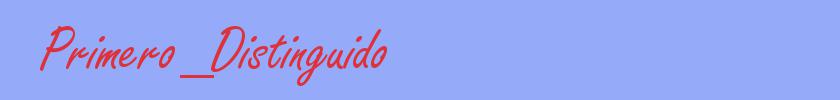 sin&oacute;nimo de Primero_Distinguido