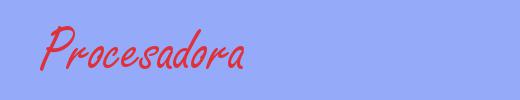 sin&oacute;nimo de Procesadora