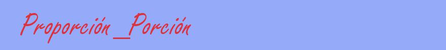 sinónimo de Proporción_Porción