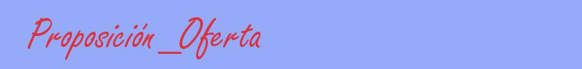sinónimo de Proposición_Oferta