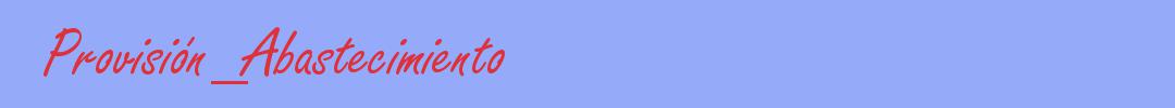 sinónimo de Provisión_Abastecimiento