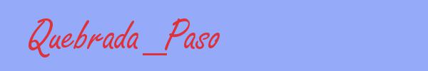 sinónimo de Quebrada_Paso