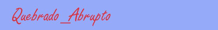 sinónimo de Quebrado_Abrupto