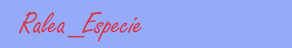 sinónimo de Ralea_Especie