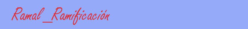 sinónimo de Ramal_Ramificación