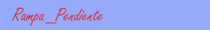 sinónimo de Rampa_Pendiente