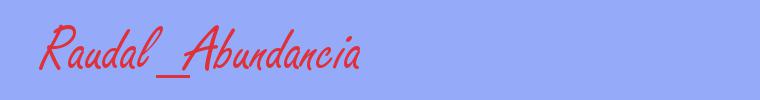 sinónimo de Raudal_Abundancia