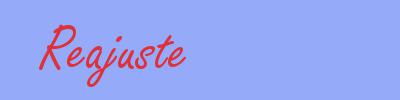 sinónimo de Reajuste