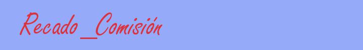 sinónimo de Recado_Comisión