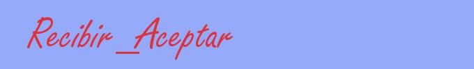 sinónimo de Recibir_Aceptar
