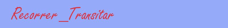 sinónimo de Recorrer_Transitar
