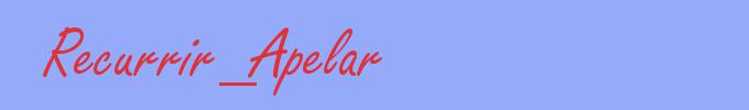 sinónimo de Recurrir_Apelar