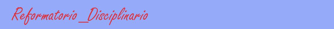 sinónimo de Reformatorio_Disciplinario