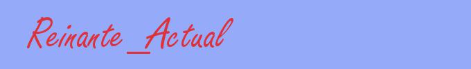 sinónimo de Reinante_Actual