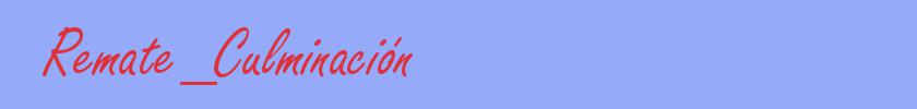 sinónimo de Remate_Culminación