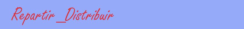 sinónimo de Repartir_Distribuir