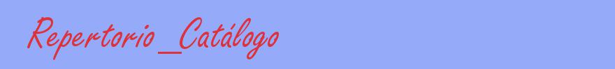 sinónimo de Repertorio_Catálogo