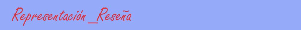 sinónimo de Representación_Reseña