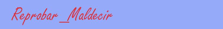 sinónimo de Reprobar_Maldecir
