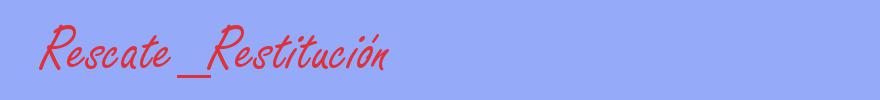 sinónimo de Rescate_Restitución