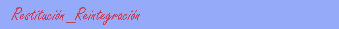 sinónimo de Restitución_Reintegración