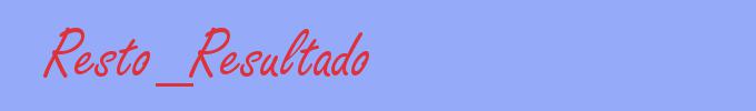 sinónimo de Resto_Resultado