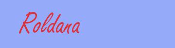 sinónimo de Roldana