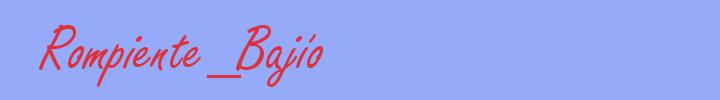 sinónimo de Rompiente_Bajío