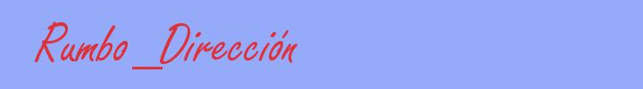 sinónimo de Rumbo_Dirección