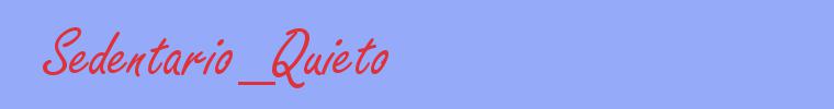 sinónimo de Sedentario_Quieto